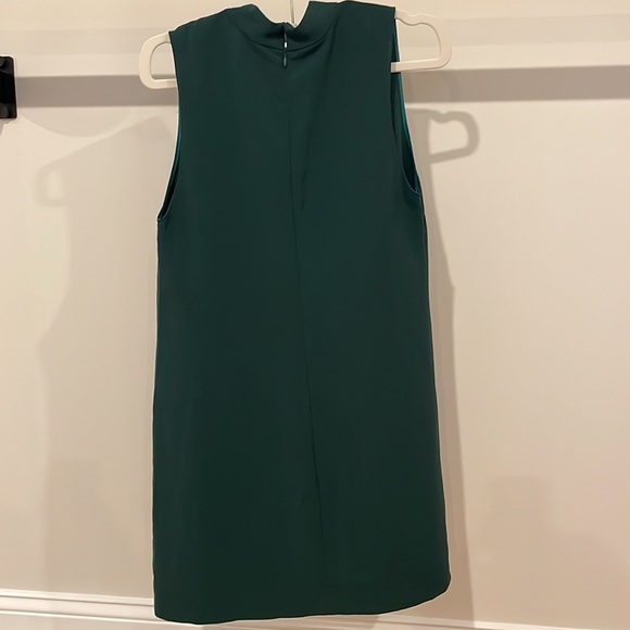 BOGO! Hunter green mock neck shift dress - Picture 3 of 4